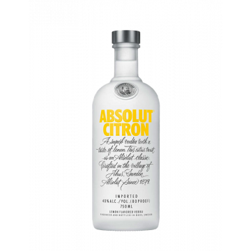 Absolut Vodka  Citron Cl 100